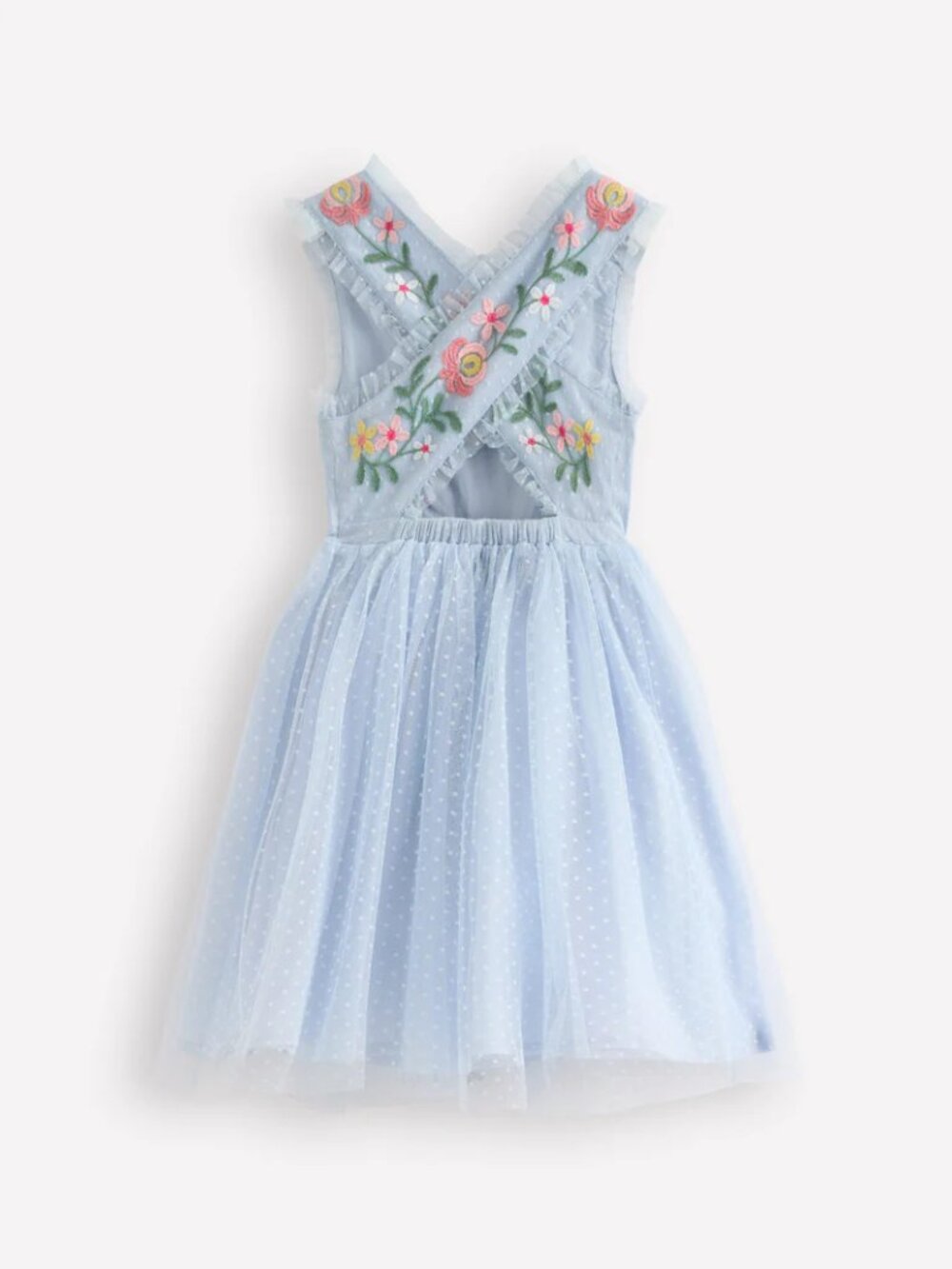 NWT Mini Boden Tulle Cross Back Dress